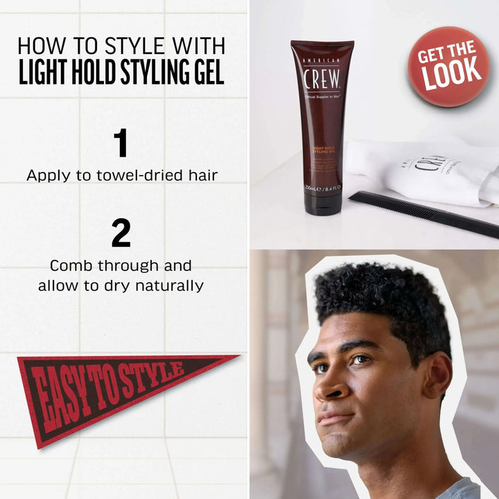 How to Use Light Hold Styling Gel by American Crew