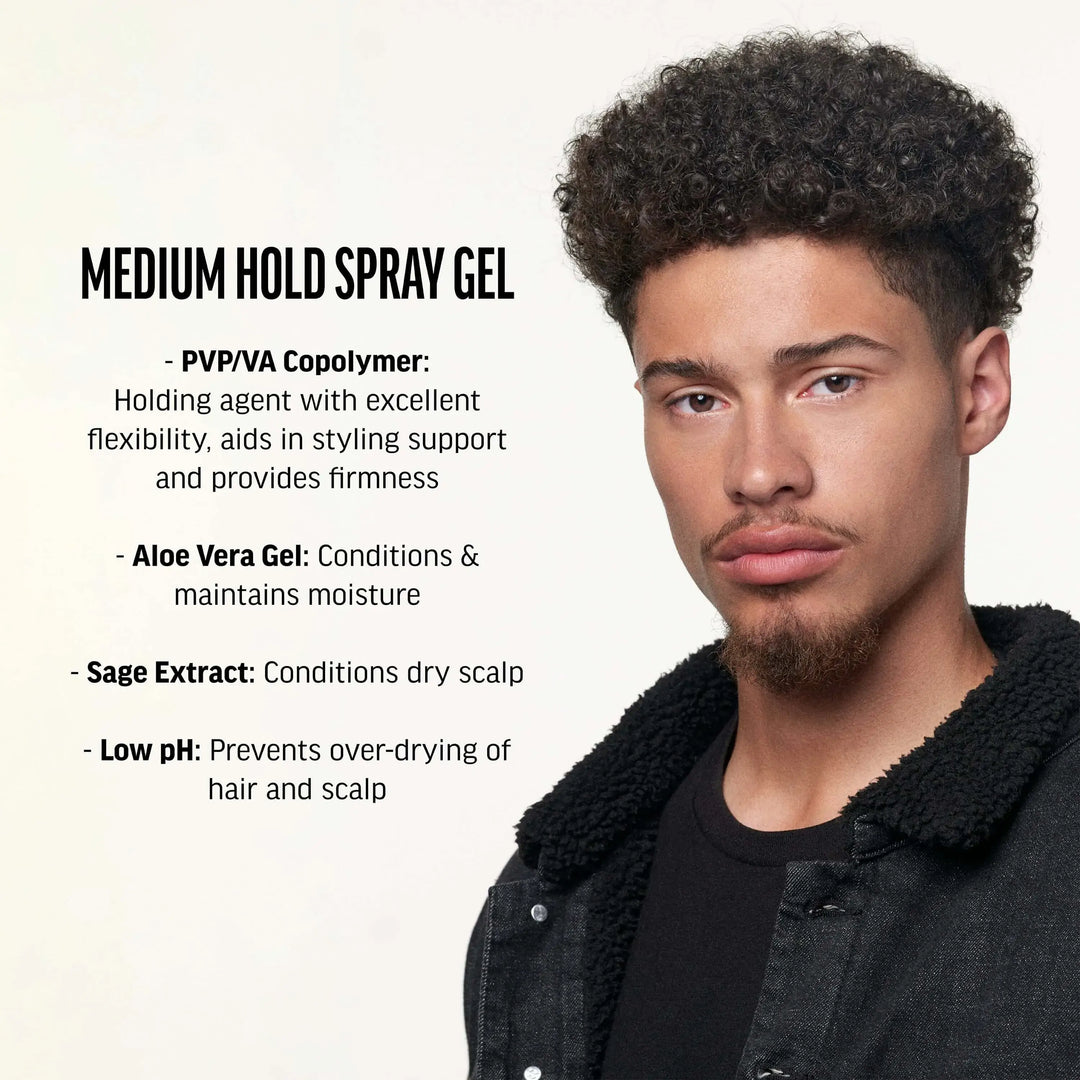 Medium Hold Spray Hair American - Crew Gel