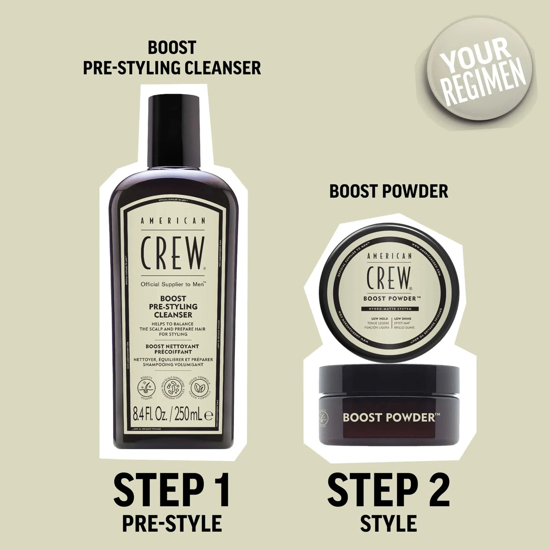 Boost Pre-Styling Cleanser Shampoo + Boost Powder Regimen